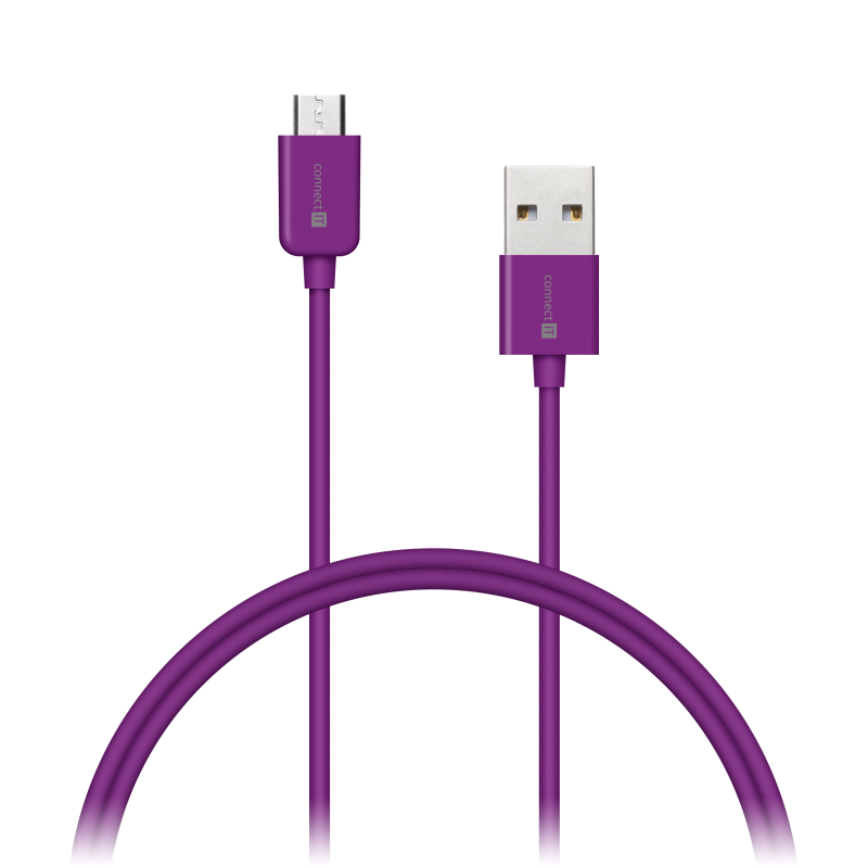 Wirez Colorz USB-A -> Micro-USB MORADO