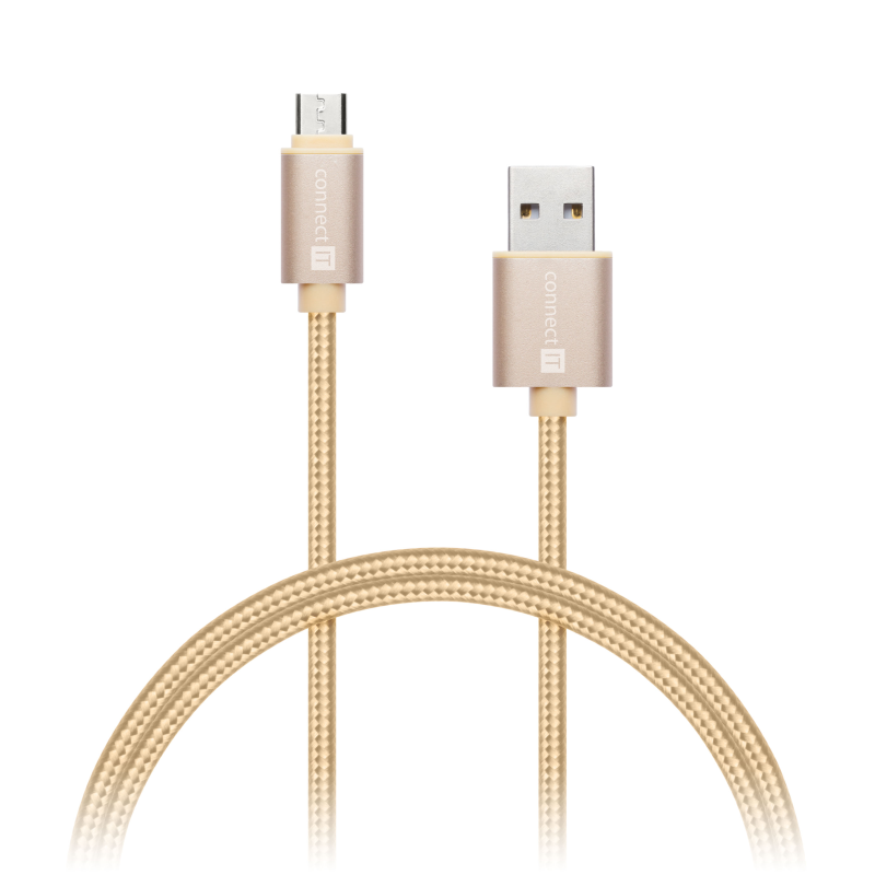 Wirez Premium USB-A -&gt; Micro USB GOLD