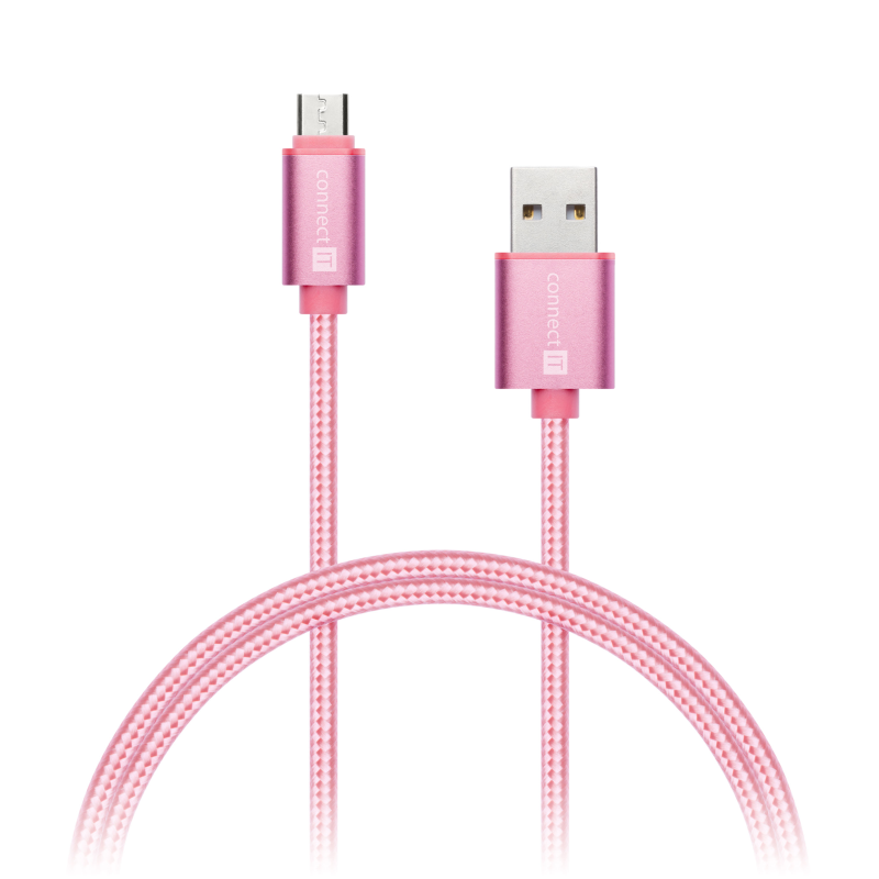 Wirez Premium USB-A -&gt; Micro USB PINK