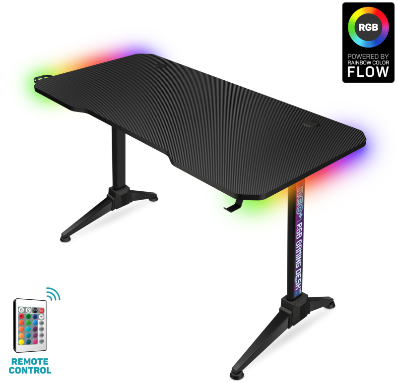 NEO + XL Gaming Desk FEKETE