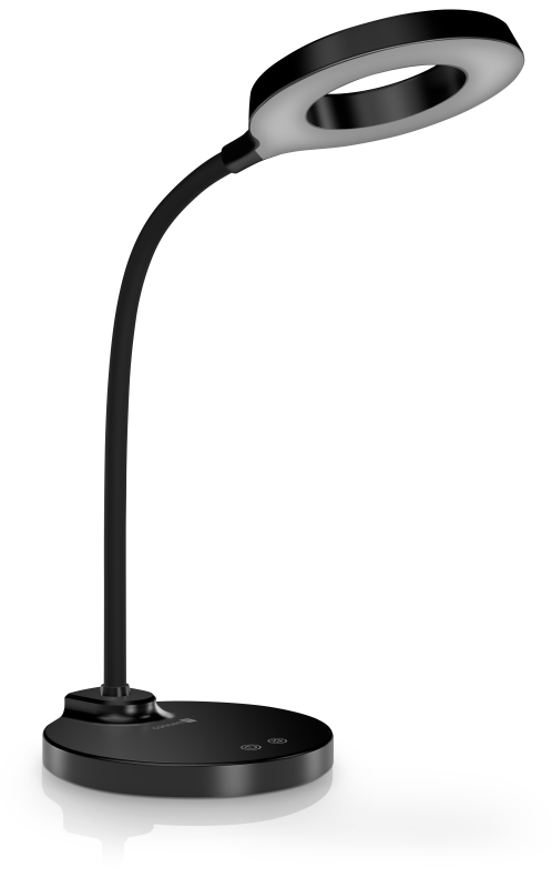 Lámpara LED de mesa GLOW, NEGRO